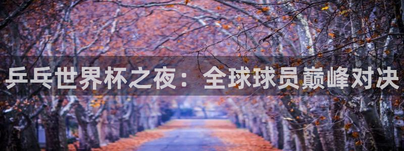 搜球吧零点吧nba直播：乒乓世界杯之夜：全球球员巅峰对决